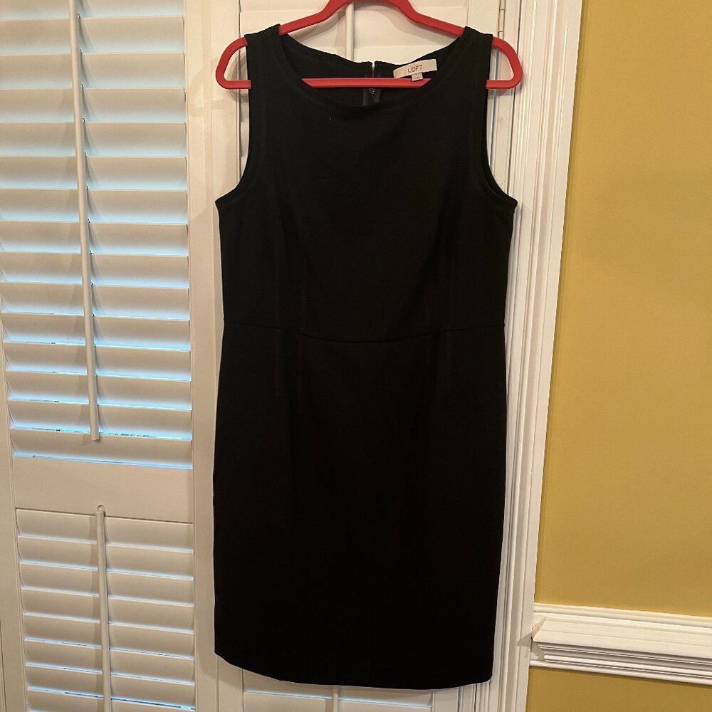 Women's Loft Lil Black Dress size 14